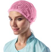 Шапочка нетканая «Шарлотта» №100, розовая/SAF&TY